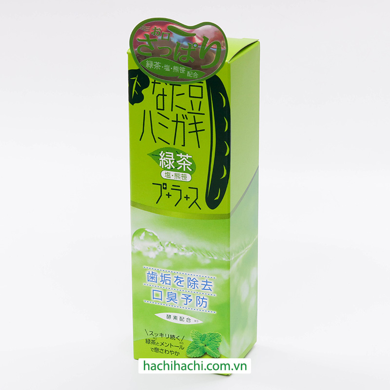 Kem đánh răng chống hôi miệng, ngừa sâu răng Natamame trà xanh 150g thương hiệu BRAIN COSMOS
