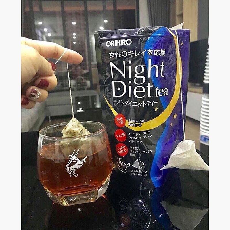 Trà Night Diet Tea Orihiro Nhật Bản 2gx20 gói thương hiệu ORIHIRO