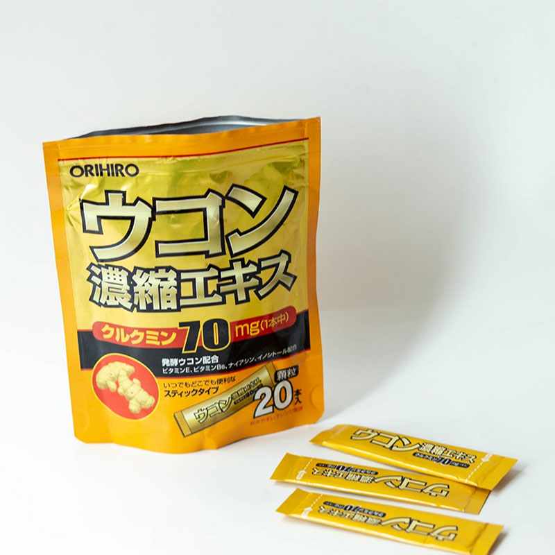 Tinh bột nghệ Nhật Bản Orihiro Ukon turmeric concentrate extract granule 30g (1.5gx 20 gói) thương hiệu ORIHIRO
