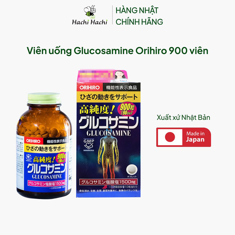 TPBVSK: Viên uống Glucosamine Nhật Bản Orihiro 900 viên, hạn chế thoái khóa khớp thương hiệu ORIHIRO