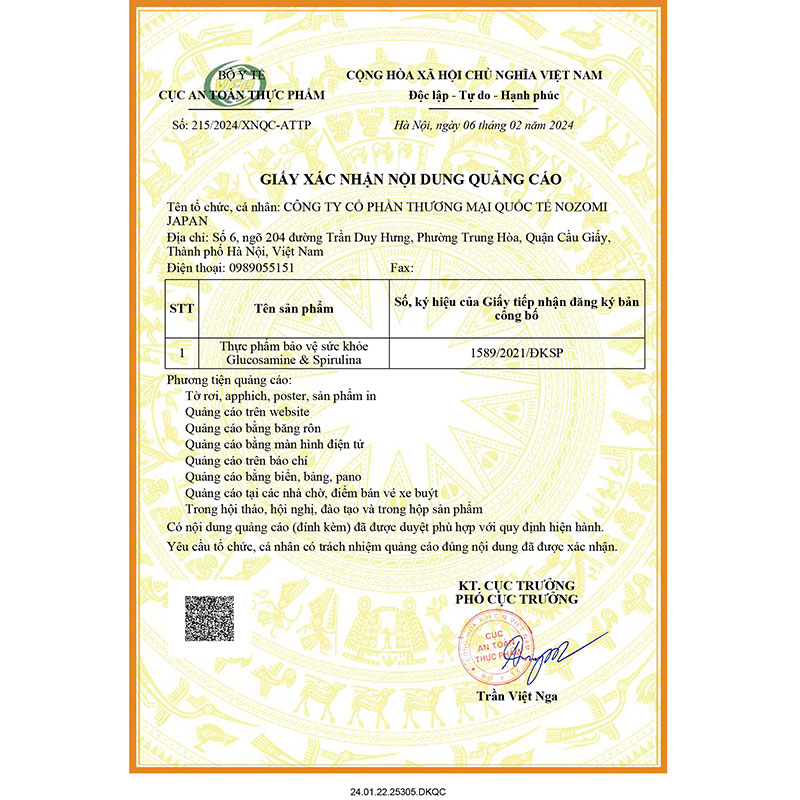 TPBVSK: Viên uống Glucosamine & Spirulina Nhật Bản Orihiro 900 viên, tăng dịch khớp, giảm thoái hóa, khô khớp thương hiệu ORIHIRO