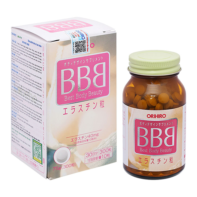 TPBVSK: Viên uống Orihiro BBB Nhật Bản 300 viên, tăng nội tiết tố nữ, hạn chế lão hóa, da sáng mịn thương hiệu ORIHIRO