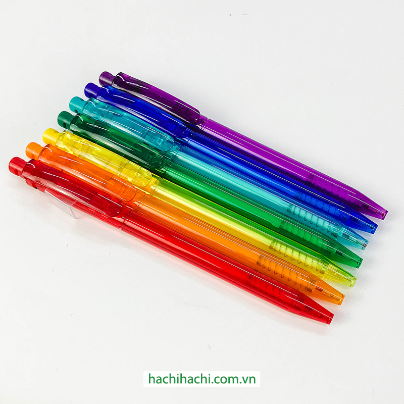 Bút bi màu 0.7mm (7 màu - 7 cây)  thương hiệu 