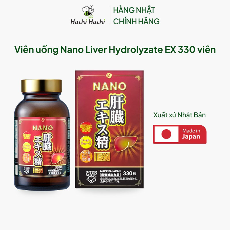 TPBVSK: Viên uống Nano Liver Hydrolyzate EX Nhật Bản 330 viên, bảo vệ, cải thiện chức năng gan thương hiệu 
