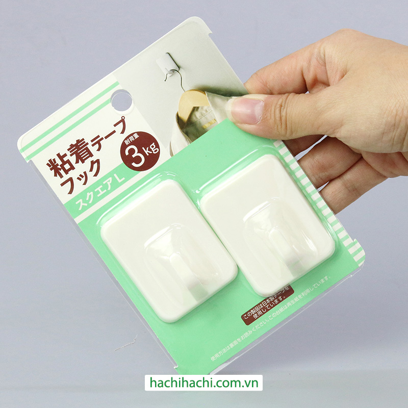 Móc dán tường treo đồ 2 cái size L thương hiệu DAIYU