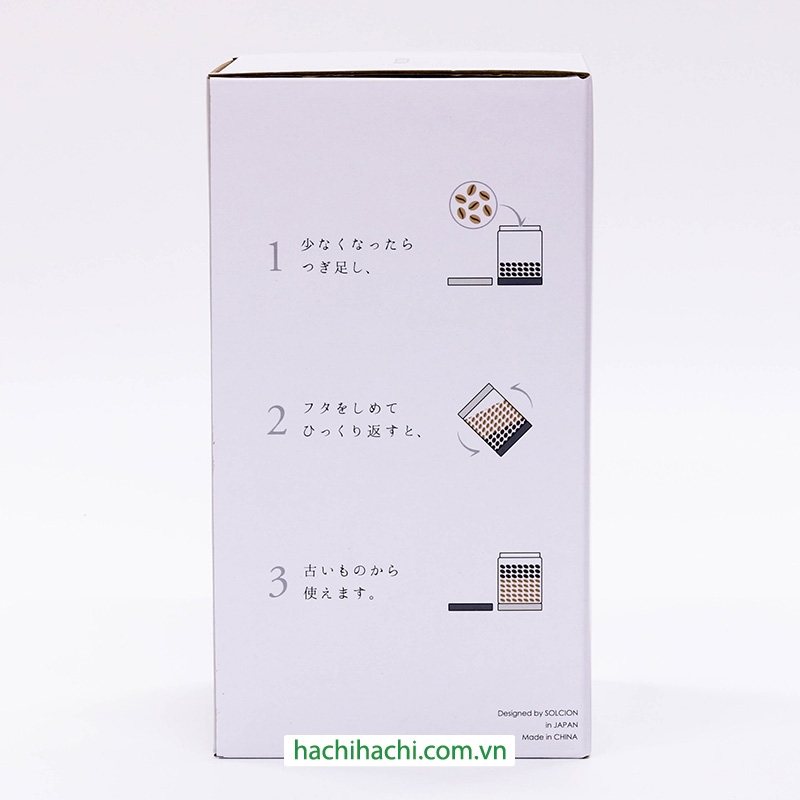 Hũ thủy tinh cao cấp 2 nắp đảo chiều Ikex 900ml thương hiệu 