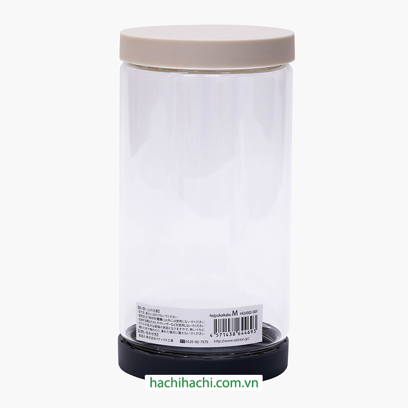Hũ thủy tinh cao cấp 2 nắp đảo chiều Ikex 900ml thương hiệu 