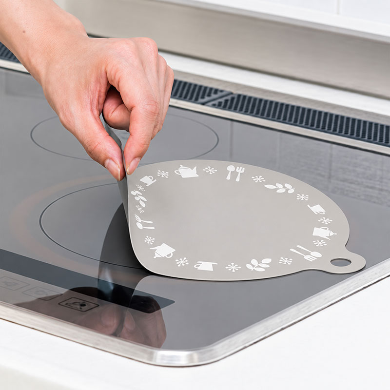 Miếng lót bếp từ silicone chống trầy xước mặt bếp 21cm thương hiệu 