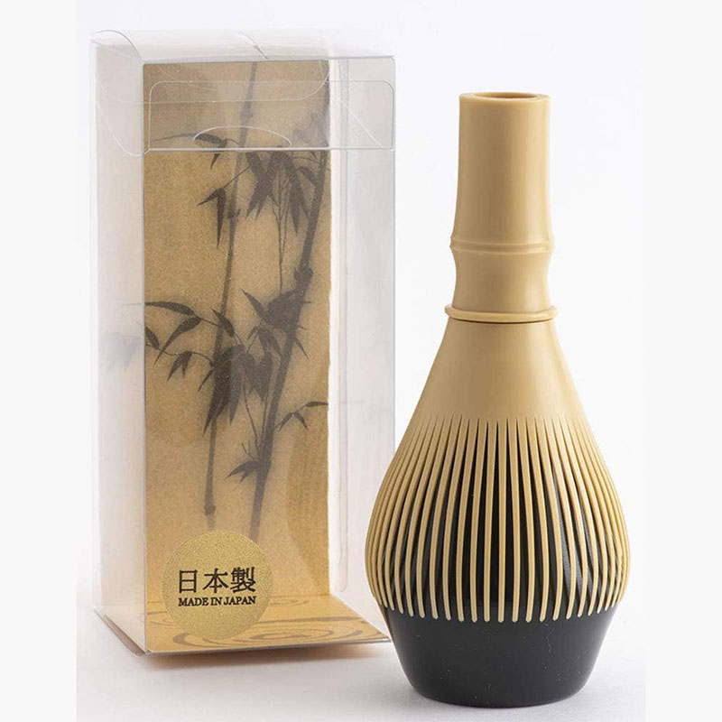 Chổi Chasen Nhật Bản đánh Matcha nhựa PP có thể tháo rời vệ sinh (Loại mềm), kèm đế bảo quản thương hiệu 