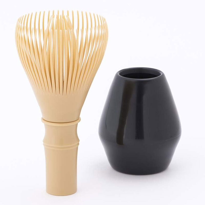 Chổi Chasen Nhật Bản đánh Matcha nhựa PP có thể tháo rời vệ sinh (Loại mềm), kèm đế bảo quản thương hiệu 