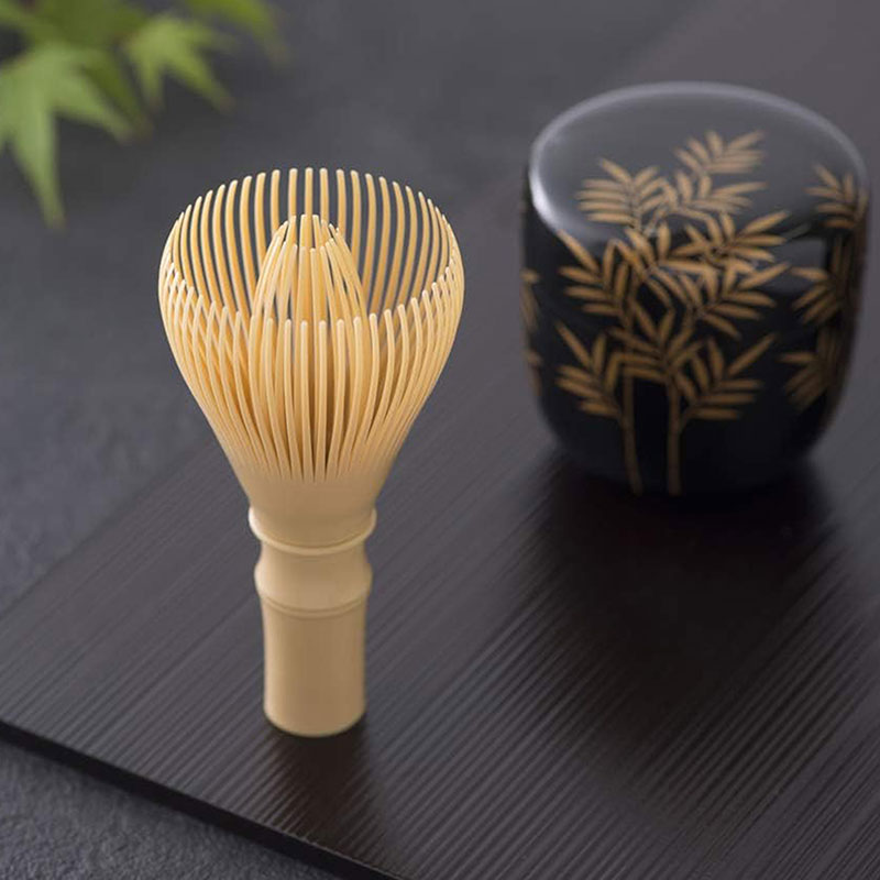 Chổi Chasen Nhật Bản đánh Matcha nhựa PP có thể tháo rời vệ sinh (Loại mềm), kèm đế bảo quản thương hiệu 