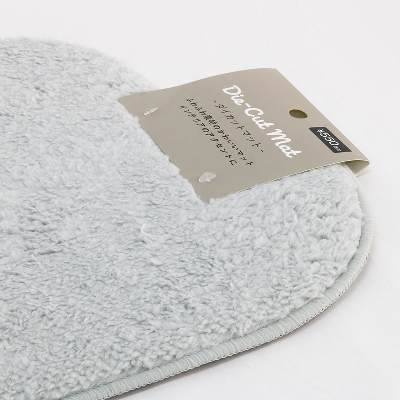 Thảm chùi chân chống trượt hình đám mây 60x35cm (Xám) thương hiệu 