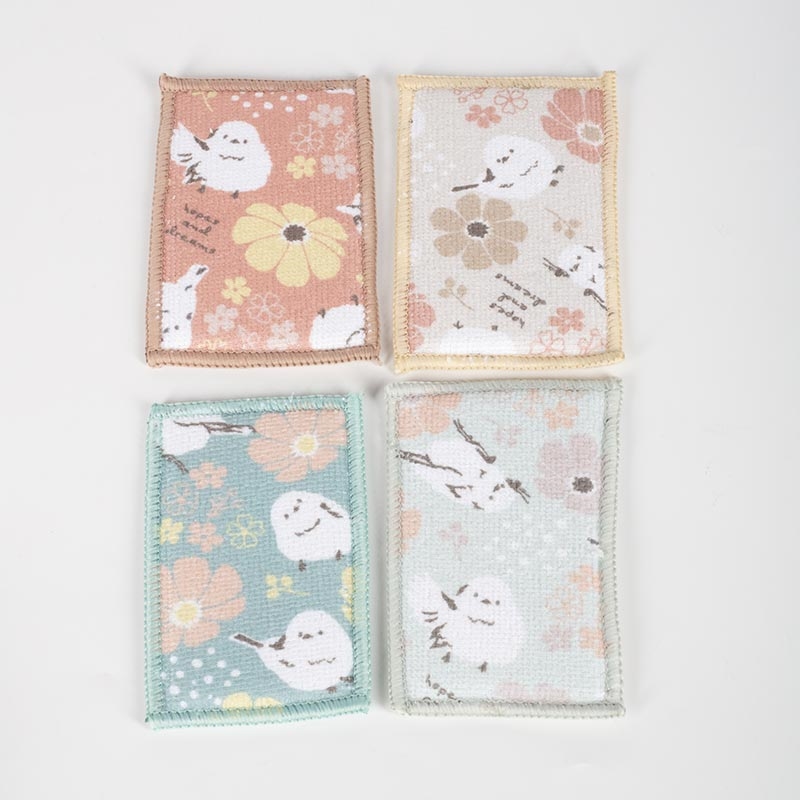 Mút rửa chén bọc vải microfiber 8 cái hình chim Shimaenaga thương hiệu 