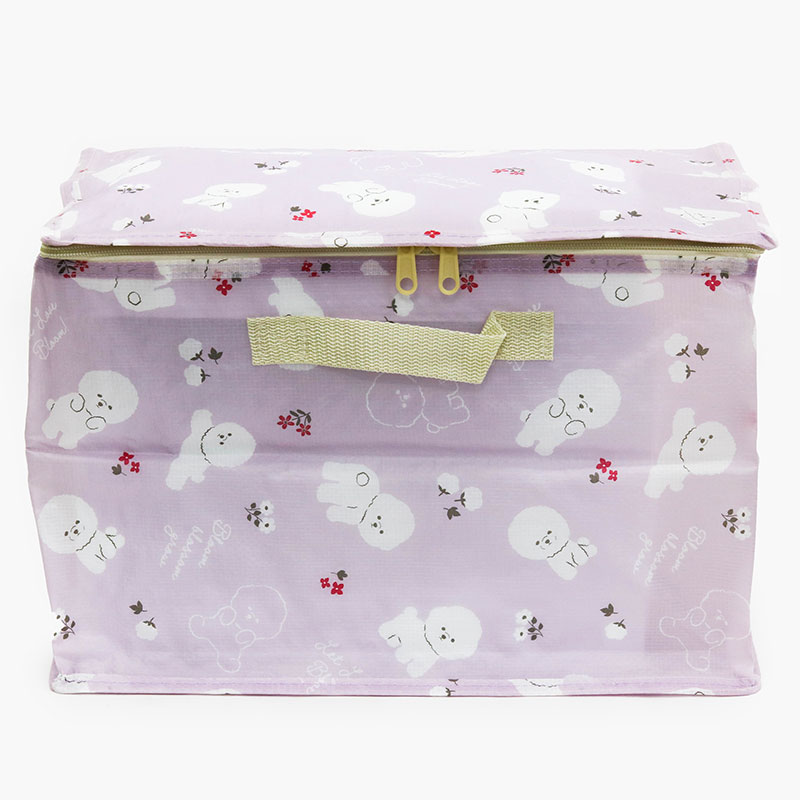 Hộp đựng đồ gấp gọn hình chó Bichon 38x25cm thương hiệu 