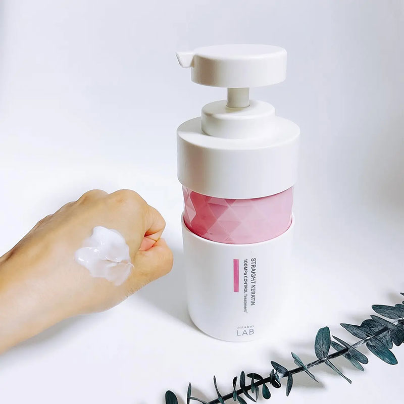 Dầu xả bổ sung Keratin Unlabel Lab dưỡng tóc óng mượt 100MPa Straight Keratin 400ml thương hiệu 