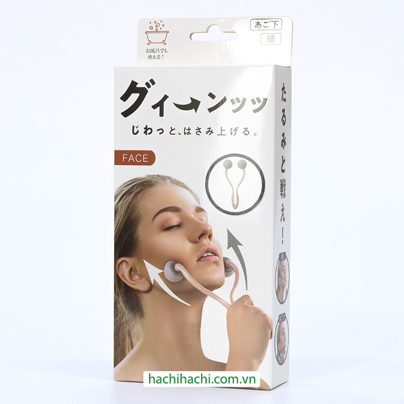 Cây lăn massage thon gọn mặt Vline, nâng cơ mặt Gurin Gurin Nhật Bản thương hiệu 