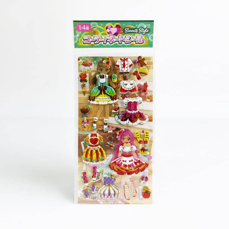 Sticker dán trang trí hình búp bê thời trang (Nhiều mẫu)-Giao mẫu ngẫu nhiên thương hiệu HIROICHI