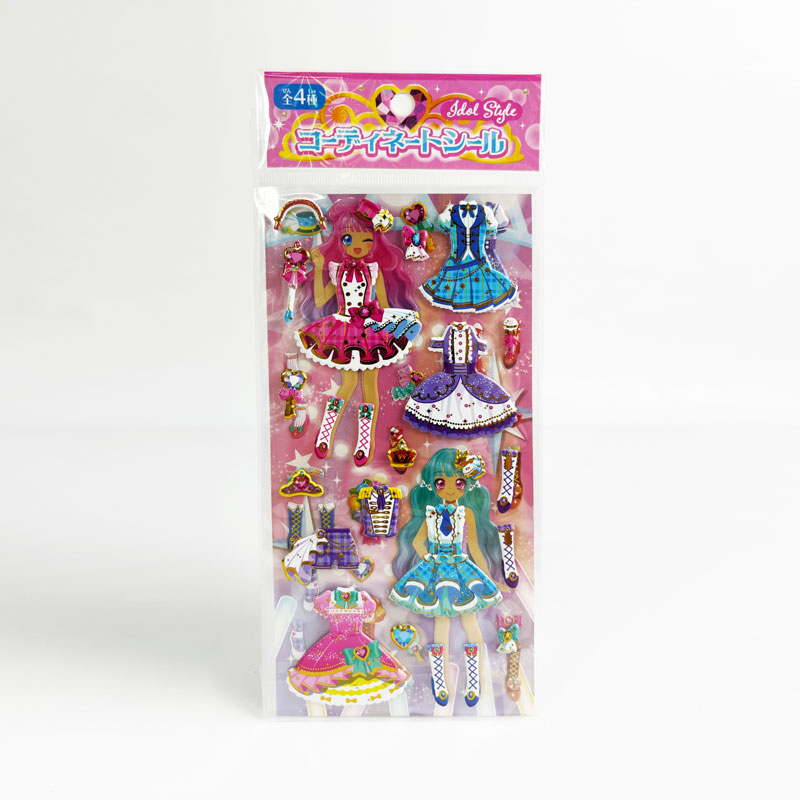 Sticker dán trang trí hình búp bê thời trang (Nhiều mẫu)-Giao mẫu ngẫu nhiên thương hiệu HIROICHI