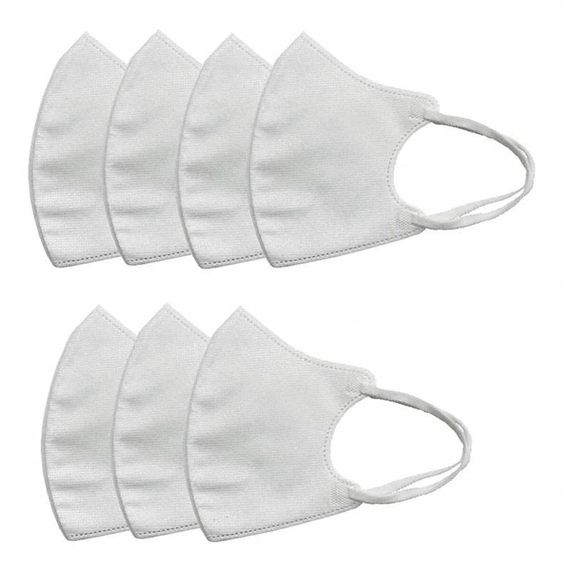 Khẩu trang chống bụi, vi khuẩn, virus 99% 2D, ôm dáng khuôn mặt đẹp Fit Up (7 cái - Trắng) thương hiệu 