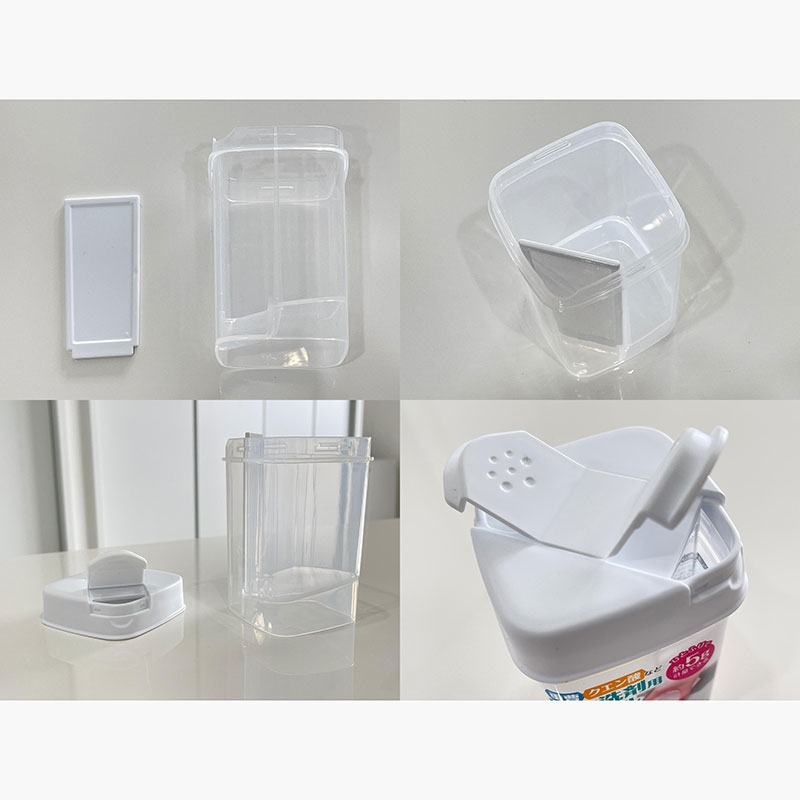Hộp đựng bột tẩy rửa Baking Soda, xà phòng, có sẵn mức đo lường 5g (230ml) thương hiệu IP SYSTEM