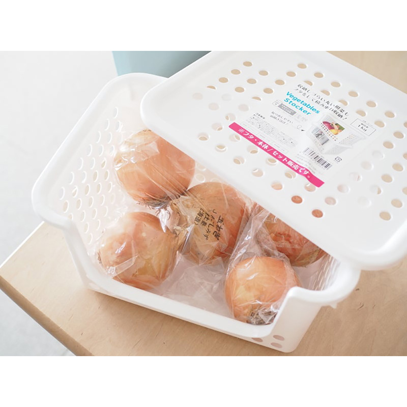 Rổ nhựa đựng vật dụng 26.4x19.8 cm (Kèm nắp đậy) thương hiệu 