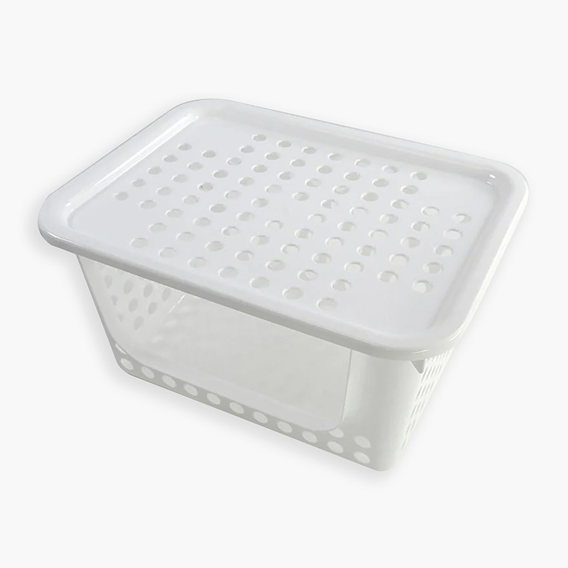 Rổ nhựa đựng vật dụng 26.4x19.8 cm (Kèm nắp đậy)