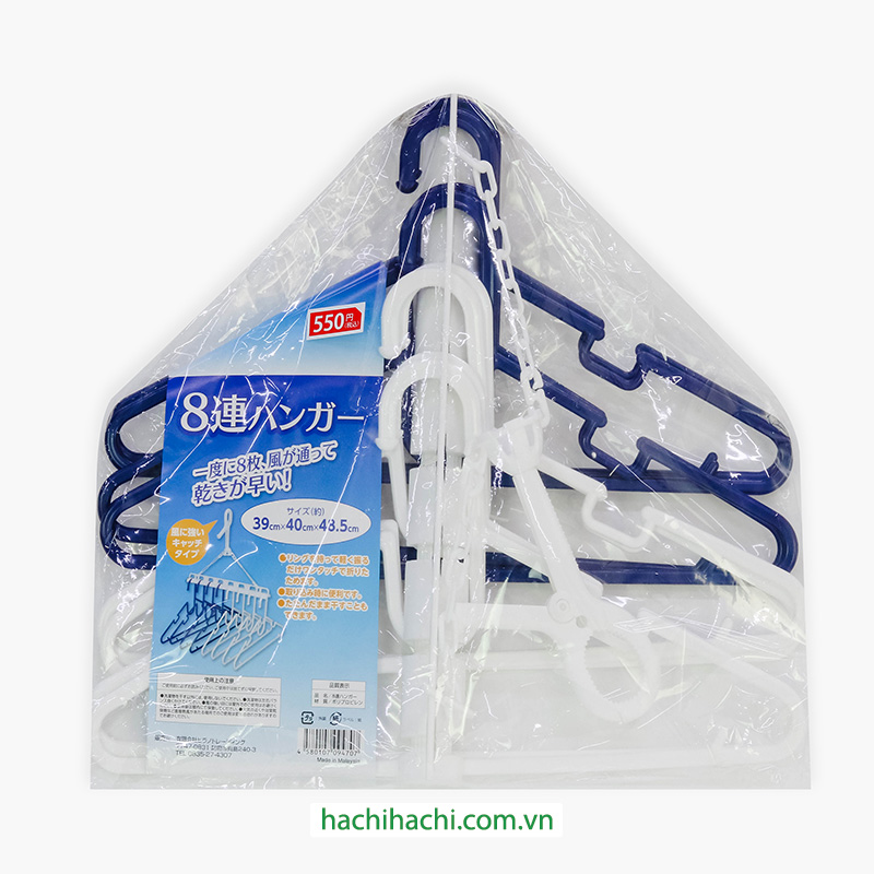 Bộ móc phơi quần áo 8 cái 