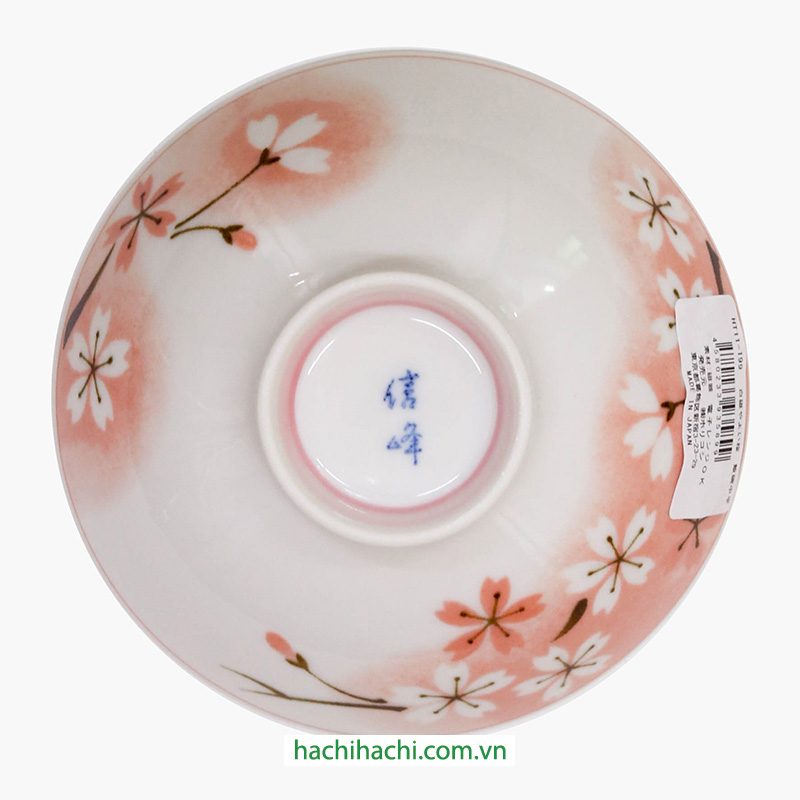 Chén bát sứ Nhật Bản, chén bát ăn cơm 11.6cm (Sakura) , dùng được lò vi sóng thương hiệu HORIKOSHI