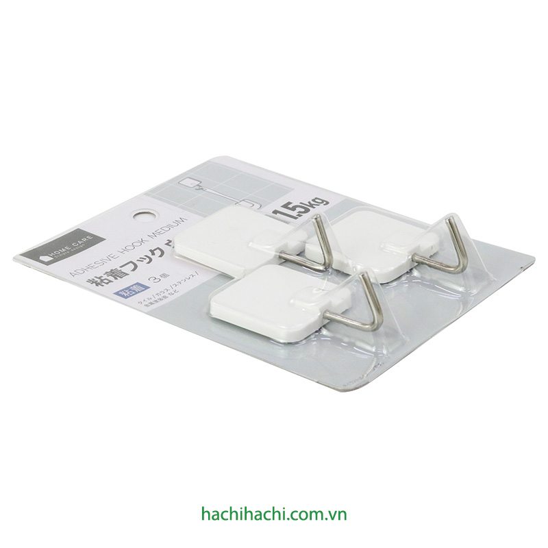 Móc dán tường treo đồ 3 cái thương hiệu WATER LIGHT