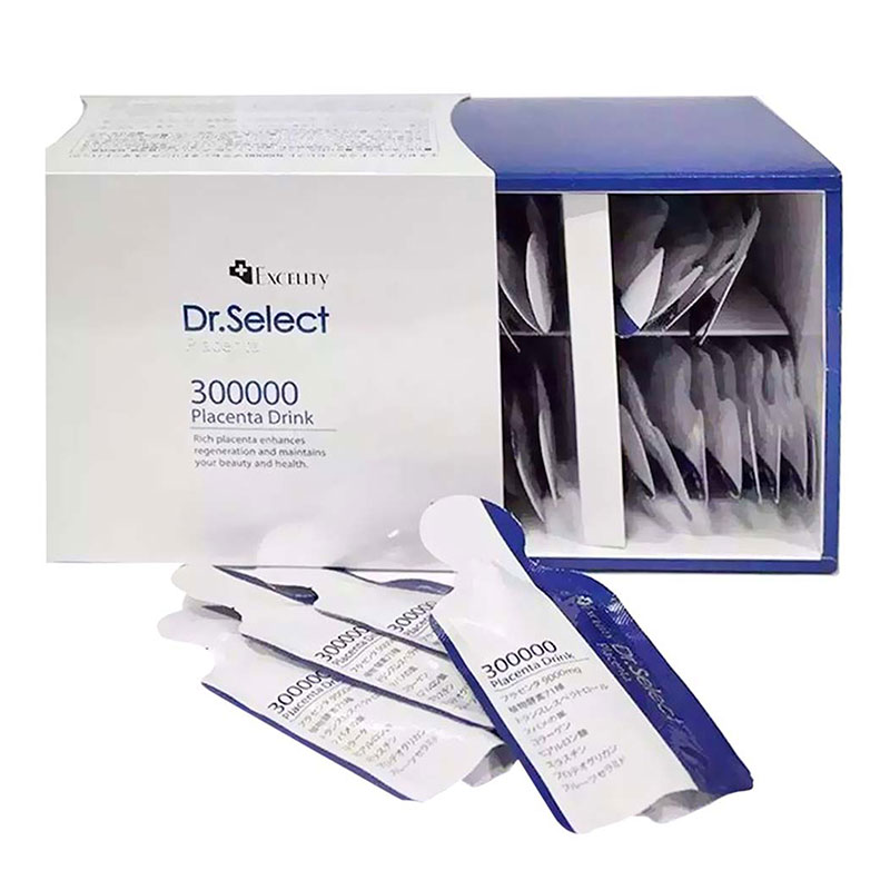 Nước uống Dr. Select Placenta Nhật Bản 300000 15gx30 gói thương hiệu 