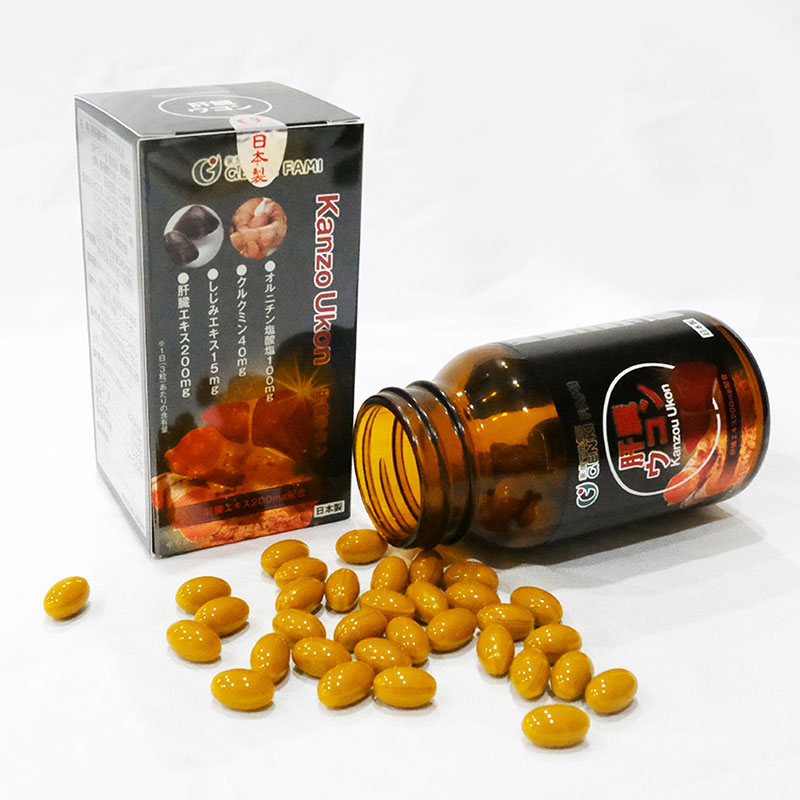 TPBVSK: Viên uống Kanzo Ukon Nhật Bản 90 viên, bảo vệ gan, tăng cường sức khỏe gan, giảm mỏi mệt thương hiệu 