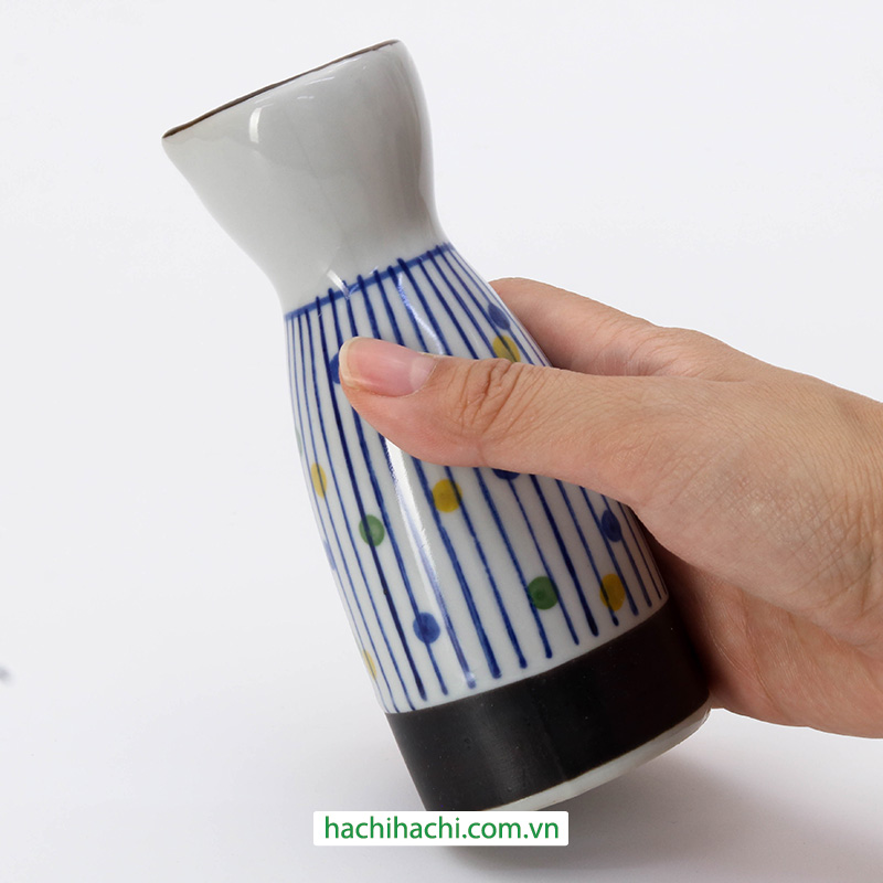 Bình sứ đựng rượu, bình rượu sake 150ml (Nhiều mẫu)-Giao mẫu ngẫu nhiên thương hiệu SHINANO
