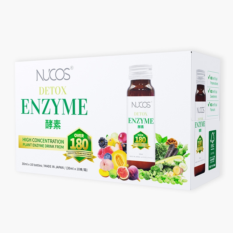 TPBS: Nước uống Detox lên men  Nhật Bản Nucos Detox Enzyme 30mlx10 chai thương hiệu NUCOS