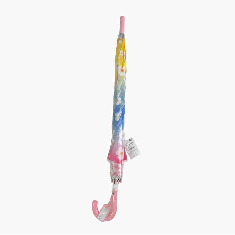 Cây dù trẻ em có cửa sổ hoa trong suốt 54cm, kèm tag ghi tên và lớp học thương hiệu 