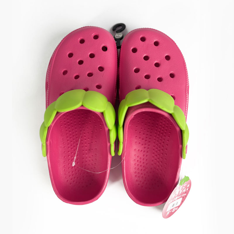 Dép sục nữ kiểu dâu tây, Size M (hồng): 23-24cm; Size L (đỏ) 24-25cm (Nhiều mẫu)-Giao mẫu ngẫu nhiên thương hiệu 