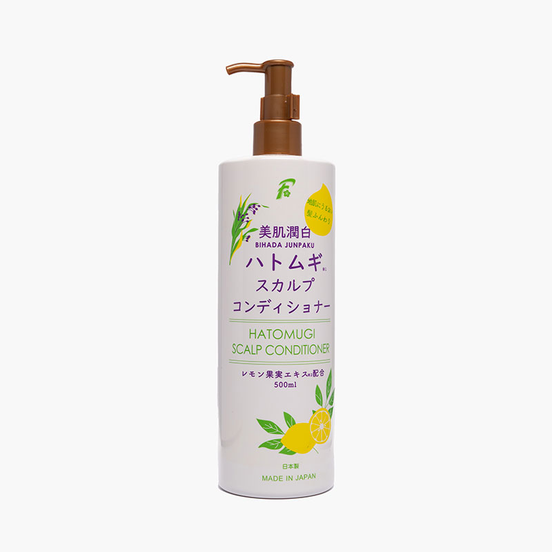 Dầu xả Nhật Bản dưỡng tóc Bihada Junpaku Hatomugi chiết xuất chanh tươi 500ml