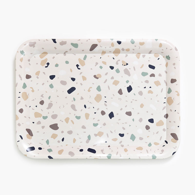 Khay nhựa chữ nhật 18x25cm (Nhiều mẫu)