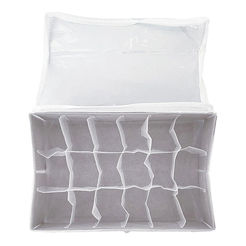Hộp vải đựng đồ gấp gọn chia ngăn 18 ngăn 39x26cm thương hiệu 