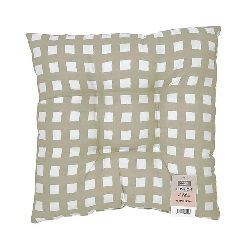 Gối đệm 40x40cm Sọc ca rô (Nhiều mẫu)-Giao mẫu ngẫu nhiên thương hiệu 