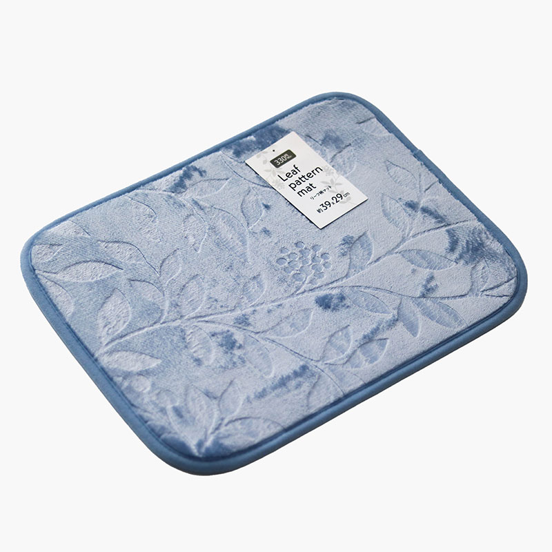 Thảm chùi chân chống trượt họa tiết lá cây 39x29cm (Nhiều mẫu)-Giao mẫu ngẫu nhiên thương hiệu 