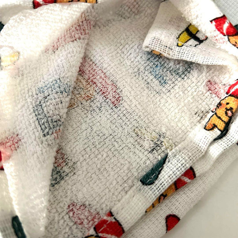 Khăn vải cotton mềm mại hình Sushi & mèo 28x70cm thương hiệu 