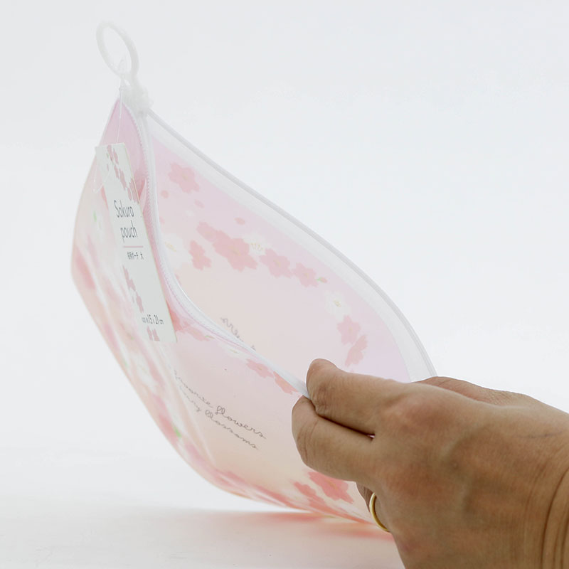 Túi đựng vật dụng họa tiết hoa anh đào Sakura 15x21cm  thương hiệu SYNAPSE