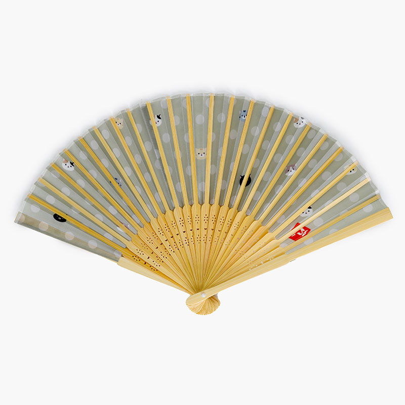 Quạt xếp 21cm hình Mèo thương hiệu 