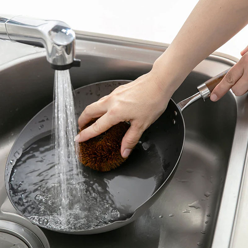 Chảo sắt Nhật Bản cao cấp Kou Tetsu chống gỉ sét 28cm Sâu lòng, dùng được bếp từ thương hiệu 
