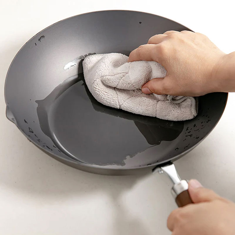 Chảo sắt Nhật Bản cao cấp Kou Tetsu chống gỉ sét 28cm Sâu lòng, dùng được bếp từ thương hiệu 