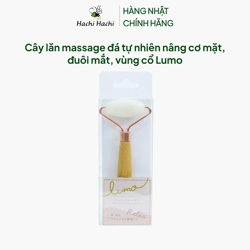 Cây lăn massage đá tự nhiên nâng cơ mặt, đuôi mắt, vùng cổ Lumo thương hiệu LOMAN
