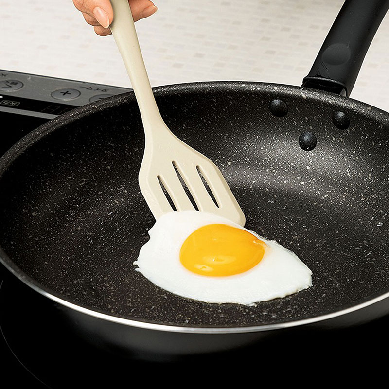 Bộ sạn, muỗng, phới silicone chịu nhiệt Recetta 3 cái 20.5-21.5cm thương hiệu LOMAN