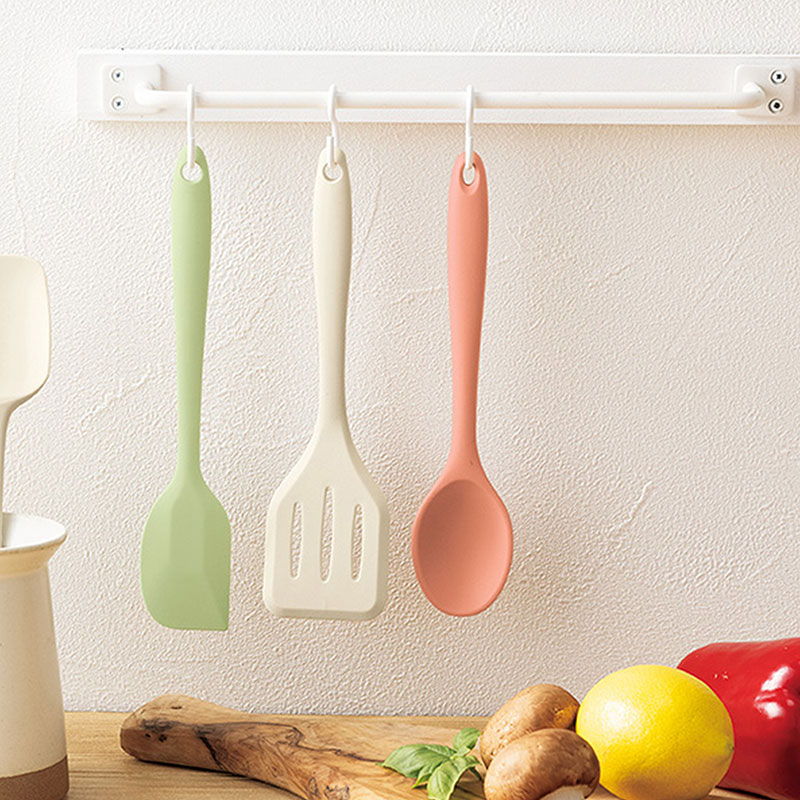 Bộ sạn, muỗng, phới silicone chịu nhiệt Recetta 3 cái 20.5-21.5cm thương hiệu LOMAN