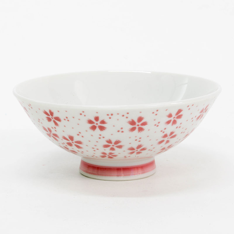 Chén bát sứ Nhật Bản, chén bát ăn cơm 11.5cm (Sakura hồng), dùng được lò vi sóng