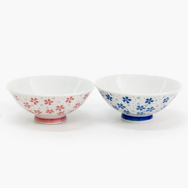 Chén bát sứ Nhật Bản, chén bát ăn cơm 11.5cm  (Sakura xanh), dùng được lò vi sóng thương hiệu 